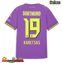 Camisa de Futebol Borussia Dortmund Konstantinos Karetsas #19 Equipamento Alternativo 2026-27 Manga Curta